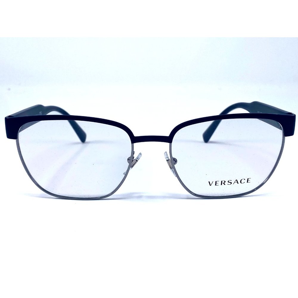 New VERSACE Blue Half-Rim Acetate Mod.1264 Mens Eyeglasses 54-18-140